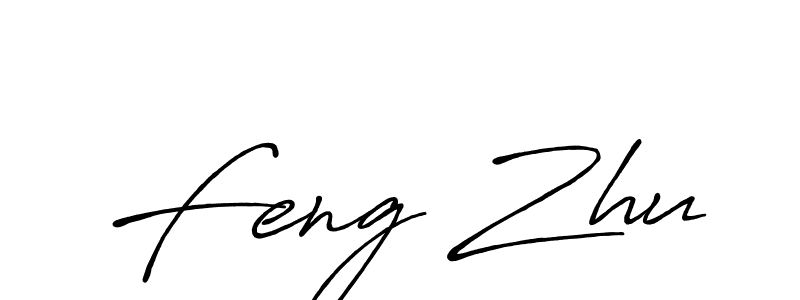 How to make Feng Zhu signature? Antro_Vectra_Bolder is a professional autograph style. Create handwritten signature for Feng Zhu name. Feng Zhu signature style 7 images and pictures png