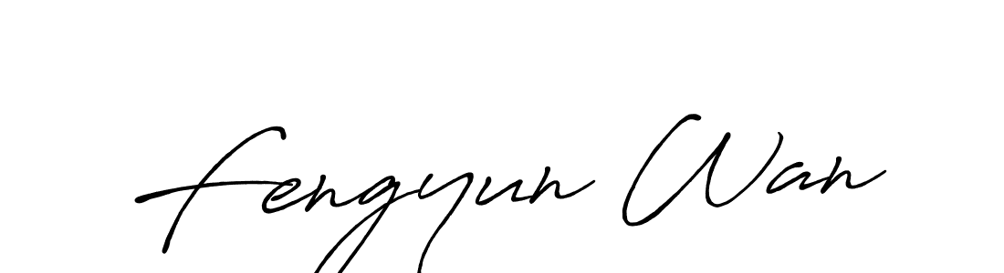 Create a beautiful signature design for name Fengyun Wan. With this signature (Antro_Vectra_Bolder) fonts, you can make a handwritten signature for free. Fengyun Wan signature style 7 images and pictures png