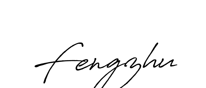 Make a beautiful signature design for name Fengzhu. With this signature (Antro_Vectra_Bolder) style, you can create a handwritten signature for free. Fengzhu signature style 7 images and pictures png