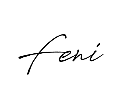 How to make Feni signature? Antro_Vectra_Bolder is a professional autograph style. Create handwritten signature for Feni name. Feni signature style 7 images and pictures png