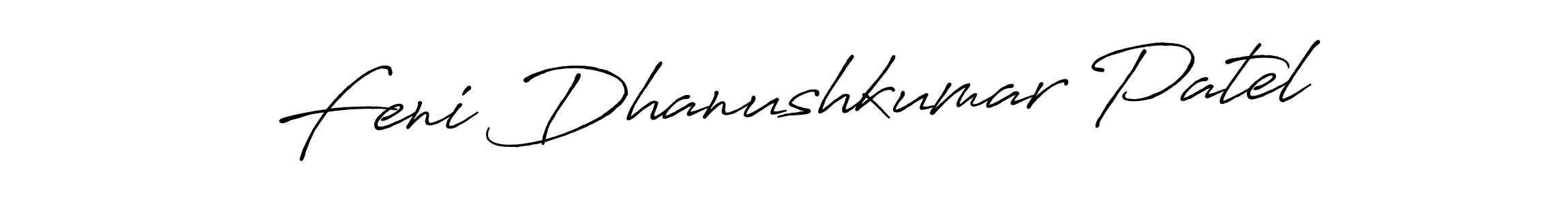 Make a beautiful signature design for name Feni Dhanushkumar Patel. Use this online signature maker to create a handwritten signature for free. Feni Dhanushkumar Patel signature style 7 images and pictures png