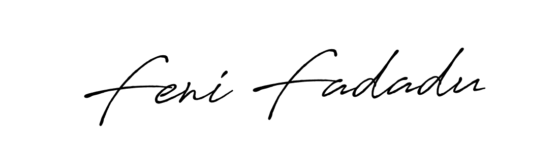 Feni Fadadu stylish signature style. Best Handwritten Sign (Antro_Vectra_Bolder) for my name. Handwritten Signature Collection Ideas for my name Feni Fadadu. Feni Fadadu signature style 7 images and pictures png