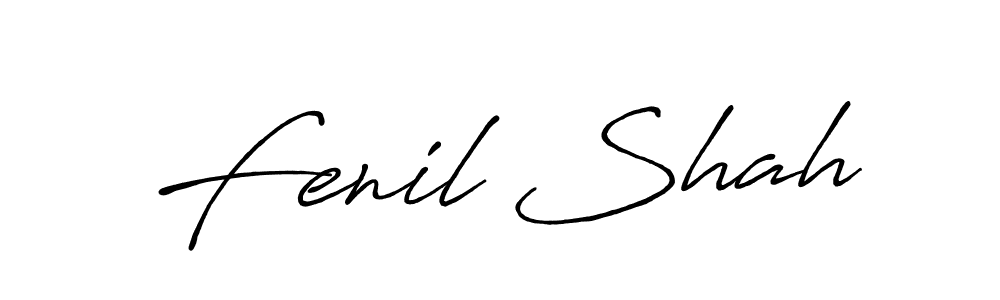 Design your own signature with our free online signature maker. With this signature software, you can create a handwritten (Antro_Vectra_Bolder) signature for name Fenil Shah. Fenil Shah signature style 7 images and pictures png