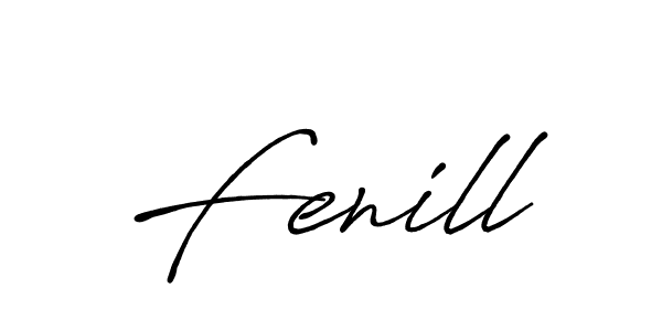 How to make Fenill signature? Antro_Vectra_Bolder is a professional autograph style. Create handwritten signature for Fenill name. Fenill signature style 7 images and pictures png