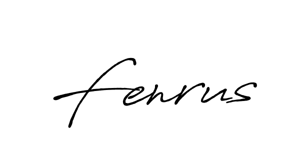 Fenrus stylish signature style. Best Handwritten Sign (Antro_Vectra_Bolder) for my name. Handwritten Signature Collection Ideas for my name Fenrus. Fenrus signature style 7 images and pictures png