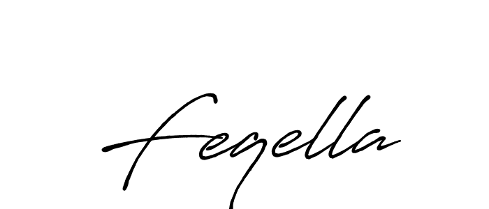 How to Draw Feqella signature style? Antro_Vectra_Bolder is a latest design signature styles for name Feqella. Feqella signature style 7 images and pictures png