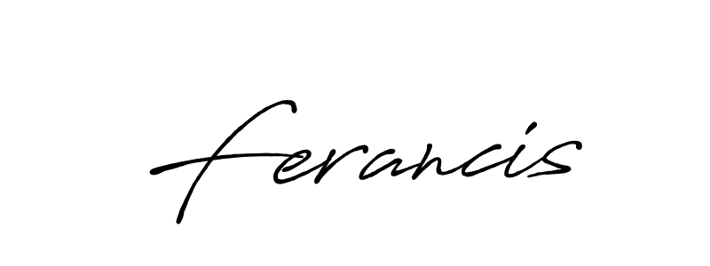 Create a beautiful signature design for name Ferancis. With this signature (Antro_Vectra_Bolder) fonts, you can make a handwritten signature for free. Ferancis signature style 7 images and pictures png