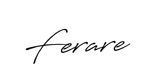 Ferare stylish signature style. Best Handwritten Sign (Antro_Vectra_Bolder) for my name. Handwritten Signature Collection Ideas for my name Ferare. Ferare signature style 7 images and pictures png