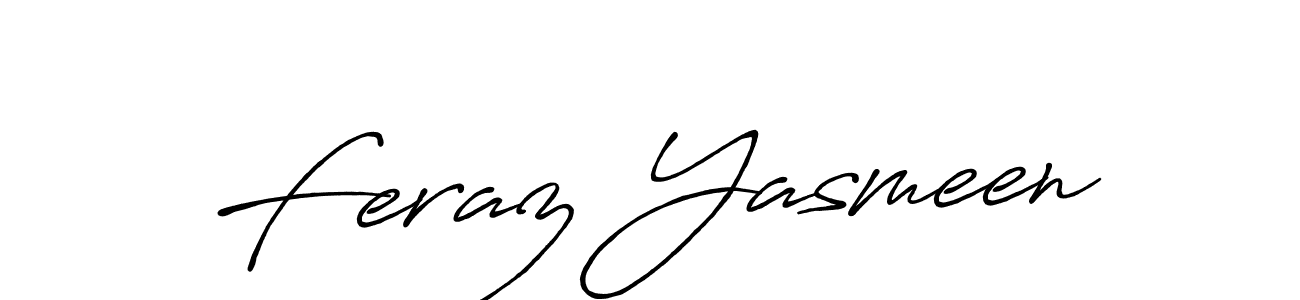 How to make Feraz Yasmeen signature? Antro_Vectra_Bolder is a professional autograph style. Create handwritten signature for Feraz Yasmeen name. Feraz Yasmeen signature style 7 images and pictures png