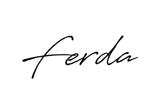 Once you've used our free online signature maker to create your best signature Antro_Vectra_Bolder style, it's time to enjoy all of the benefits that Ferda name signing documents. Ferda signature style 7 images and pictures png