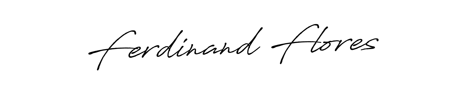 Create a beautiful signature design for name Ferdinand Flores. With this signature (Antro_Vectra_Bolder) fonts, you can make a handwritten signature for free. Ferdinand Flores signature style 7 images and pictures png