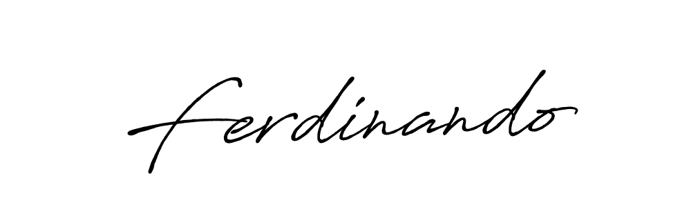 Design your own signature with our free online signature maker. With this signature software, you can create a handwritten (Antro_Vectra_Bolder) signature for name Ferdinando. Ferdinando signature style 7 images and pictures png