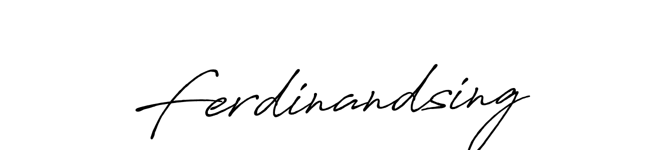 How to make Ferdinandsing signature? Antro_Vectra_Bolder is a professional autograph style. Create handwritten signature for Ferdinandsing name. Ferdinandsing signature style 7 images and pictures png