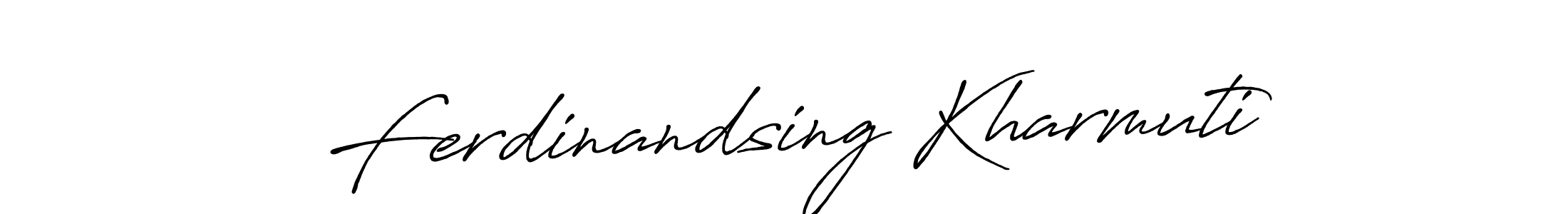 Create a beautiful signature design for name Ferdinandsing Kharmuti. With this signature (Antro_Vectra_Bolder) fonts, you can make a handwritten signature for free. Ferdinandsing Kharmuti signature style 7 images and pictures png