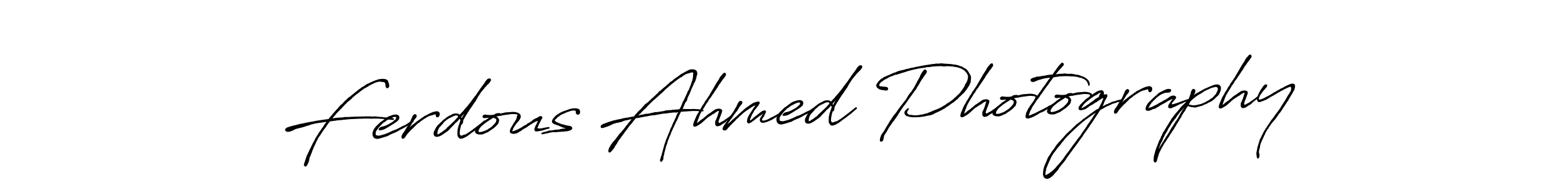 Antro_Vectra_Bolder is a professional signature style that is perfect for those who want to add a touch of class to their signature. It is also a great choice for those who want to make their signature more unique. Get Ferdous Ahmed Photography name to fancy signature for free. Ferdous Ahmed Photography signature style 7 images and pictures png