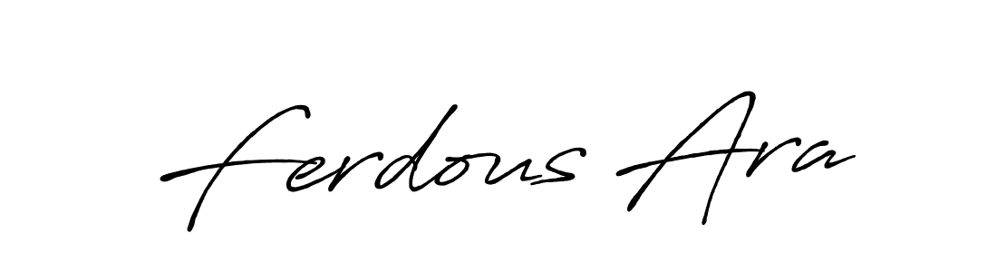 You can use this online signature creator to create a handwritten signature for the name Ferdous Ara. This is the best online autograph maker. Ferdous Ara signature style 7 images and pictures png