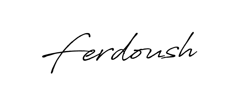 Ferdoush stylish signature style. Best Handwritten Sign (Antro_Vectra_Bolder) for my name. Handwritten Signature Collection Ideas for my name Ferdoush. Ferdoush signature style 7 images and pictures png