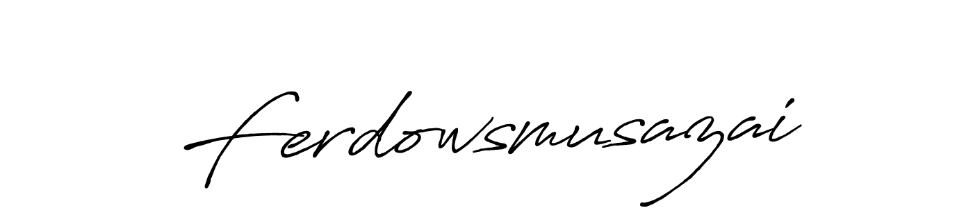 Also we have Ferdowsmusazai name is the best signature style. Create professional handwritten signature collection using Antro_Vectra_Bolder autograph style. Ferdowsmusazai signature style 7 images and pictures png