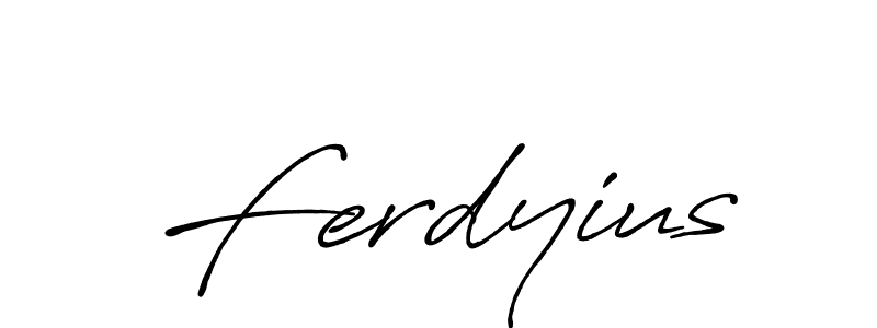 Ferdyius stylish signature style. Best Handwritten Sign (Antro_Vectra_Bolder) for my name. Handwritten Signature Collection Ideas for my name Ferdyius. Ferdyius signature style 7 images and pictures png