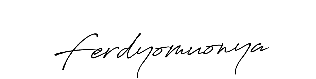 Create a beautiful signature design for name Ferdyomuonya. With this signature (Antro_Vectra_Bolder) fonts, you can make a handwritten signature for free. Ferdyomuonya signature style 7 images and pictures png