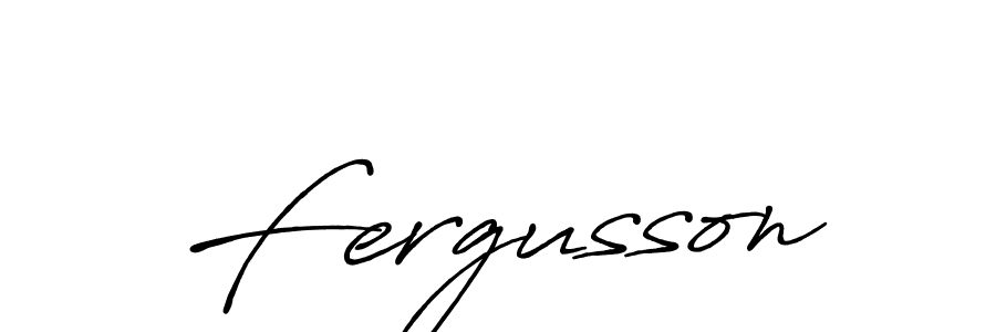 Create a beautiful signature design for name Fergusson. With this signature (Antro_Vectra_Bolder) fonts, you can make a handwritten signature for free. Fergusson signature style 7 images and pictures png