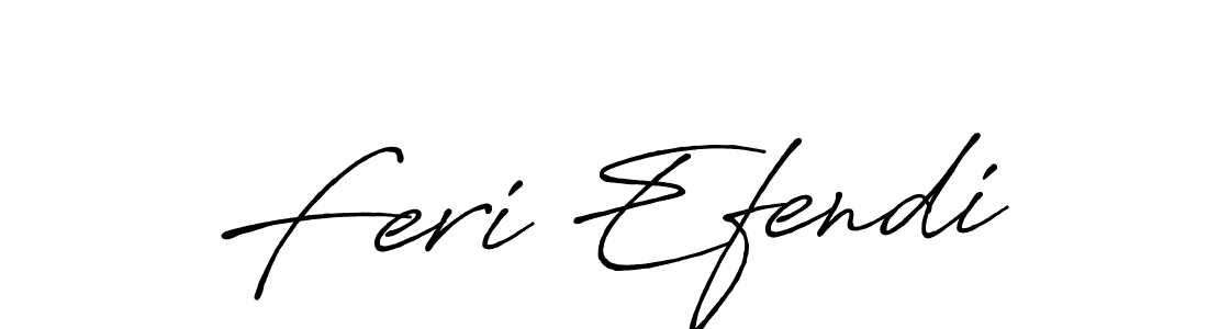 Use a signature maker to create a handwritten signature online. With this signature software, you can design (Antro_Vectra_Bolder) your own signature for name Feri Efendi. Feri Efendi signature style 7 images and pictures png