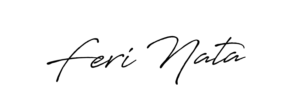 Use a signature maker to create a handwritten signature online. With this signature software, you can design (Antro_Vectra_Bolder) your own signature for name Feri Nata. Feri Nata signature style 7 images and pictures png