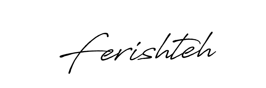How to make Ferishteh name signature. Use Antro_Vectra_Bolder style for creating short signs online. This is the latest handwritten sign. Ferishteh signature style 7 images and pictures png