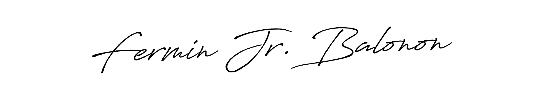 Similarly Antro_Vectra_Bolder is the best handwritten signature design. Signature creator online .You can use it as an online autograph creator for name Fermin Jr. Balonon. Fermin Jr. Balonon signature style 7 images and pictures png