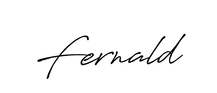 Create a beautiful signature design for name Fernald. With this signature (Antro_Vectra_Bolder) fonts, you can make a handwritten signature for free. Fernald signature style 7 images and pictures png