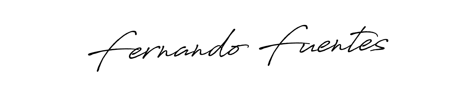 Fernando Fuentes stylish signature style. Best Handwritten Sign (Antro_Vectra_Bolder) for my name. Handwritten Signature Collection Ideas for my name Fernando Fuentes. Fernando Fuentes signature style 7 images and pictures png