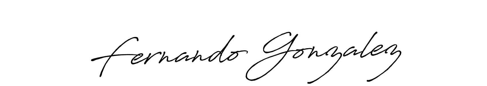 Create a beautiful signature design for name Fernando Gonzalez. With this signature (Antro_Vectra_Bolder) fonts, you can make a handwritten signature for free. Fernando Gonzalez signature style 7 images and pictures png