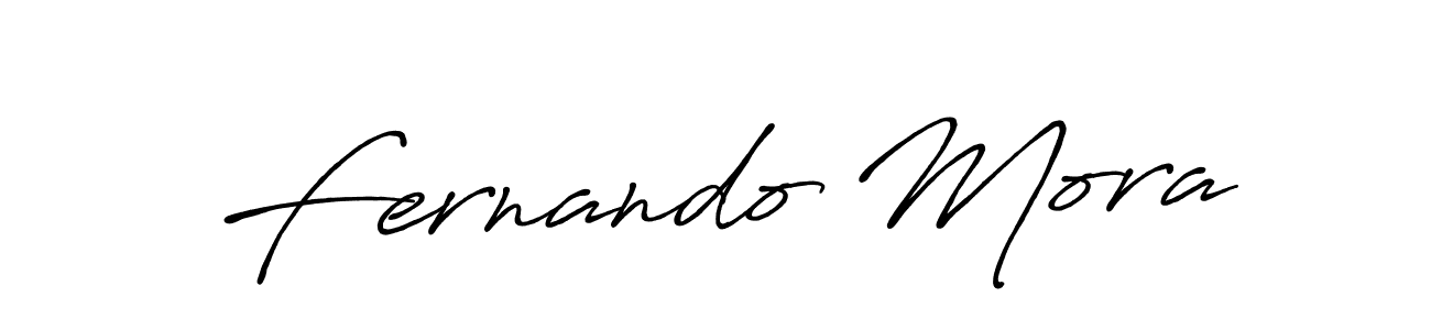 How to make Fernando Mora name signature. Use Antro_Vectra_Bolder style for creating short signs online. This is the latest handwritten sign. Fernando Mora signature style 7 images and pictures png
