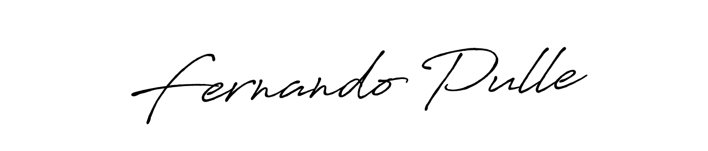 Make a beautiful signature design for name Fernando Pulle. With this signature (Antro_Vectra_Bolder) style, you can create a handwritten signature for free. Fernando Pulle signature style 7 images and pictures png