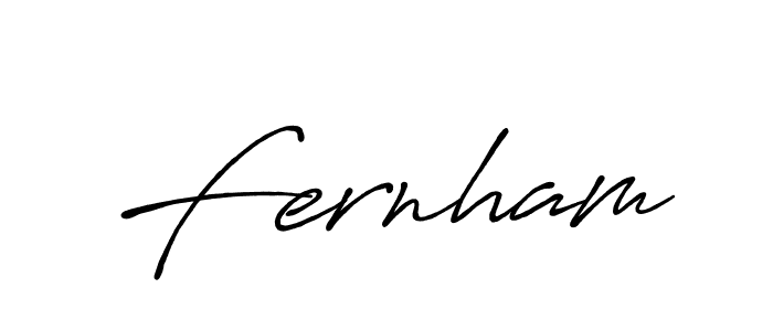 How to make Fernham name signature. Use Antro_Vectra_Bolder style for creating short signs online. This is the latest handwritten sign. Fernham signature style 7 images and pictures png