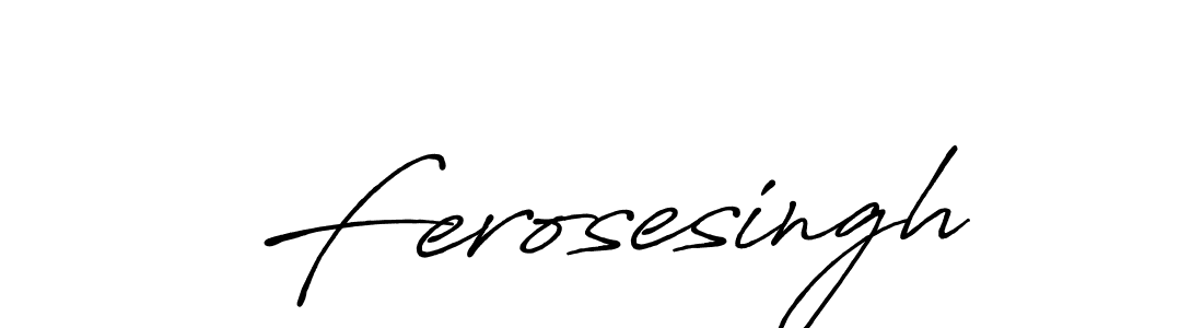 How to make Ferosesingh name signature. Use Antro_Vectra_Bolder style for creating short signs online. This is the latest handwritten sign. Ferosesingh signature style 7 images and pictures png