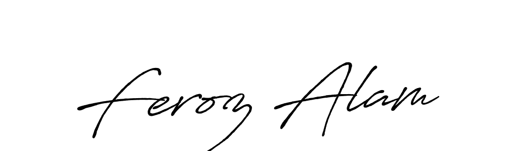 Also You can easily find your signature by using the search form. We will create Feroz Alam name handwritten signature images for you free of cost using Antro_Vectra_Bolder sign style. Feroz Alam signature style 7 images and pictures png