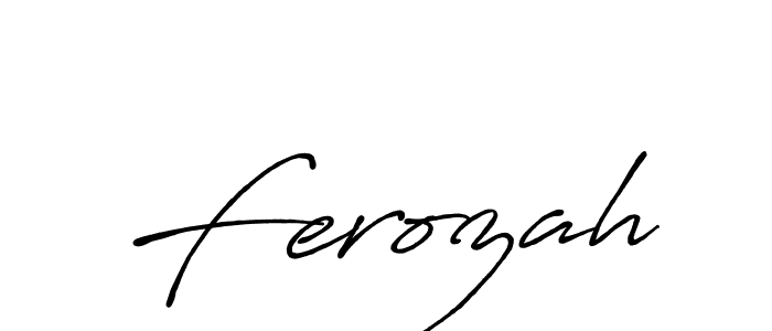 How to make Ferozah name signature. Use Antro_Vectra_Bolder style for creating short signs online. This is the latest handwritten sign. Ferozah signature style 7 images and pictures png