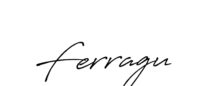 How to make Ferragu signature? Antro_Vectra_Bolder is a professional autograph style. Create handwritten signature for Ferragu name. Ferragu signature style 7 images and pictures png