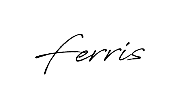 Design your own signature with our free online signature maker. With this signature software, you can create a handwritten (Antro_Vectra_Bolder) signature for name Ferris. Ferris signature style 7 images and pictures png