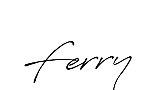 How to make Ferry name signature. Use Antro_Vectra_Bolder style for creating short signs online. This is the latest handwritten sign. Ferry signature style 7 images and pictures png