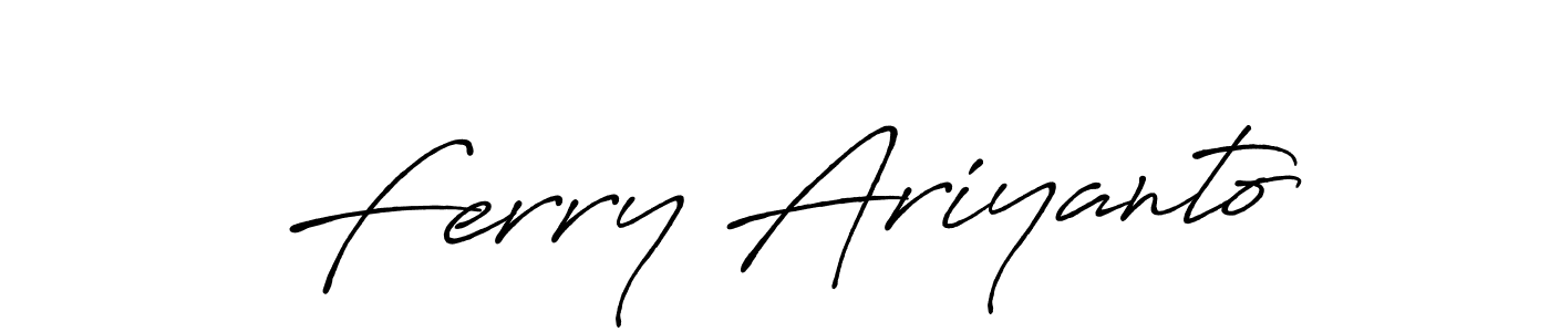 Make a short Ferry Ariyanto signature style. Manage your documents anywhere anytime using Antro_Vectra_Bolder. Create and add eSignatures, submit forms, share and send files easily. Ferry Ariyanto signature style 7 images and pictures png