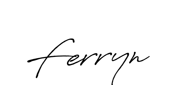 How to make Ferryn signature? Antro_Vectra_Bolder is a professional autograph style. Create handwritten signature for Ferryn name. Ferryn signature style 7 images and pictures png