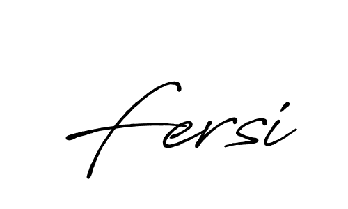 Design your own signature with our free online signature maker. With this signature software, you can create a handwritten (Antro_Vectra_Bolder) signature for name Fersi. Fersi signature style 7 images and pictures png