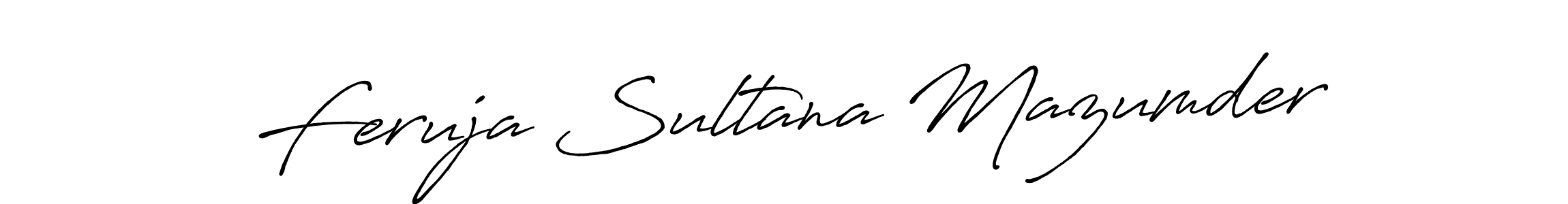 Design your own signature with our free online signature maker. With this signature software, you can create a handwritten (Antro_Vectra_Bolder) signature for name Feruja Sultana Mazumder. Feruja Sultana Mazumder signature style 7 images and pictures png