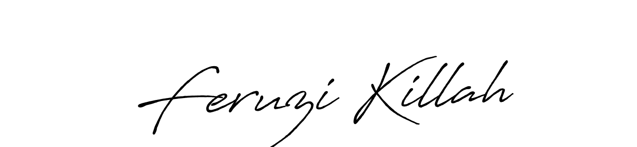 Use a signature maker to create a handwritten signature online. With this signature software, you can design (Antro_Vectra_Bolder) your own signature for name Feruzi Killah. Feruzi Killah signature style 7 images and pictures png