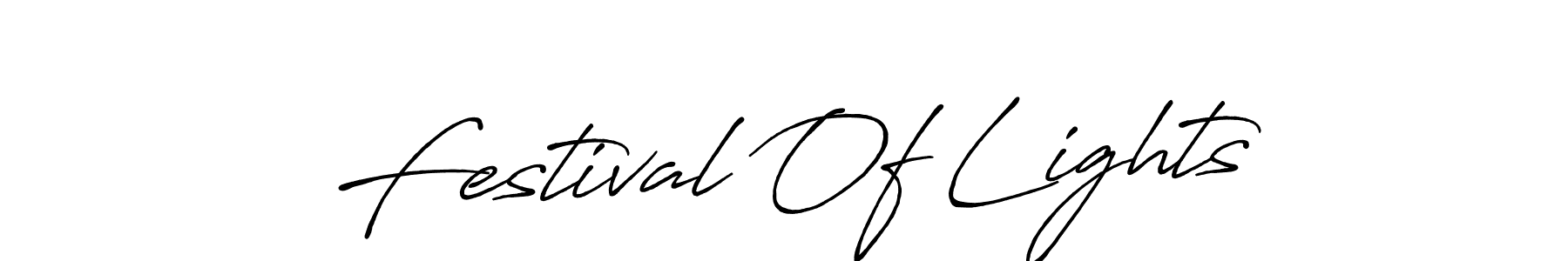 Create a beautiful signature design for name Festival Of Lights. With this signature (Antro_Vectra_Bolder) fonts, you can make a handwritten signature for free. Festival Of Lights signature style 7 images and pictures png