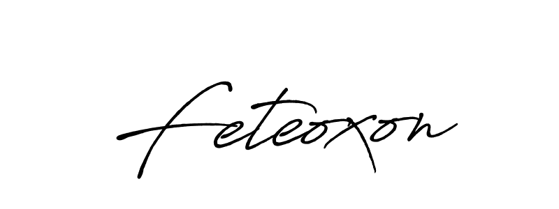 Create a beautiful signature design for name Feteoxon. With this signature (Antro_Vectra_Bolder) fonts, you can make a handwritten signature for free. Feteoxon signature style 7 images and pictures png