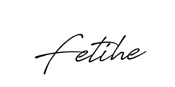 Use a signature maker to create a handwritten signature online. With this signature software, you can design (Antro_Vectra_Bolder) your own signature for name Fetihe. Fetihe signature style 7 images and pictures png