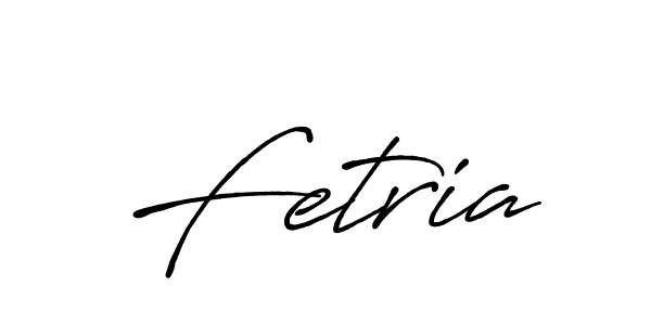 Design your own signature with our free online signature maker. With this signature software, you can create a handwritten (Antro_Vectra_Bolder) signature for name Fetria. Fetria signature style 7 images and pictures png